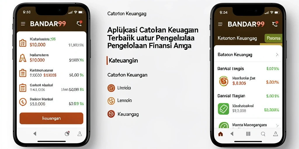 Tampilan antarmuka BANDAR99 yang intuitif untuk catatan keuangan.