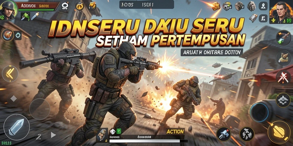 Tangkapan layar dari antarmuka game IDNSERU yang penuh aksi dan tantangan.