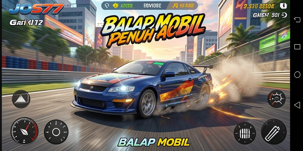Tampilan antarmuka balapan yang memukau di JOS77.