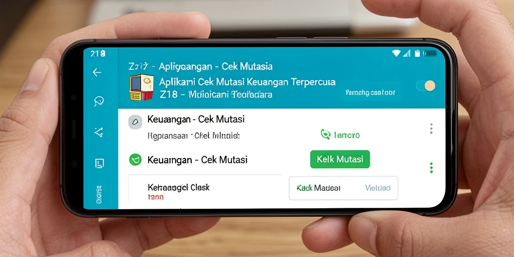 Tampilan antarmuka Z18 yang sederhana dan informatif.